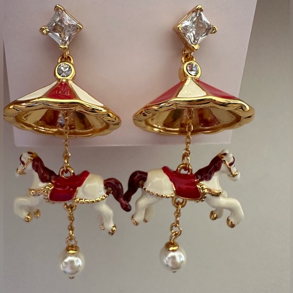 Kate spade Carousel 3D horse drop earrings - Picture 9 of 9